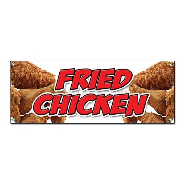 Signmission FRIED CHICKEN BANNER SIGN restaurant signs stand Maryland southern B-72 Fried Chicken - main